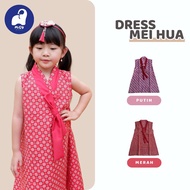 Mugu Dress Batik Mei Hua Imlek Chinese New Year Cny Model Cantik