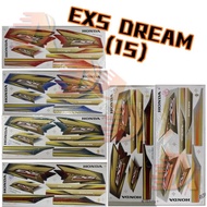 EX5 DREAM COVER SET STICKER COMPLETE SETS (15) COLOUR BLACKPURPLE GREEN BLUE RED WHITE GREY
