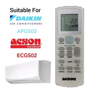 Acson  Air Cond Aircond Air Conditioner OEM Replacement Remote Control APGS02 ECGS02