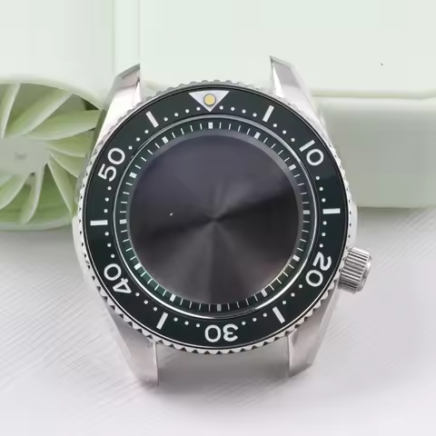 3.8 O'clock steel watch case MM300 watch case Luminous Sapphire glass Diving watch for NH35/NH36 Aut