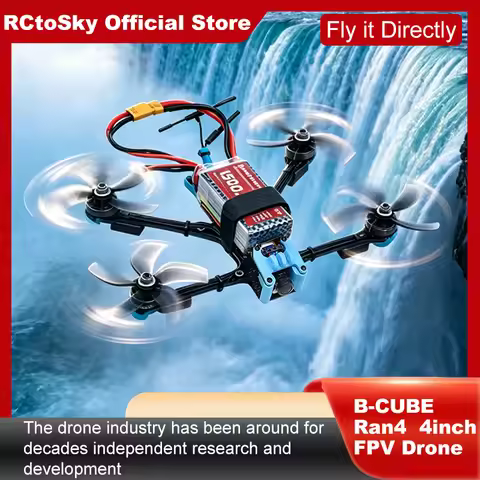 B-CUBE Ran4 4inch FPV Drone Frame Kit Carbon Fiber Racing Drone Quadcopter INAV Beatflight F722 F745
