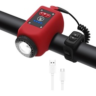 Horn Basikal, Horn Basikal dengan Lampu Sorot Julat Besar, Kalis Air IPX5 dengan Horn Elektronik Bas