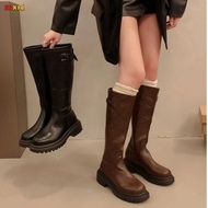 Cowboy Shoes Boots Thick Mid-Heel Low-Heeled
