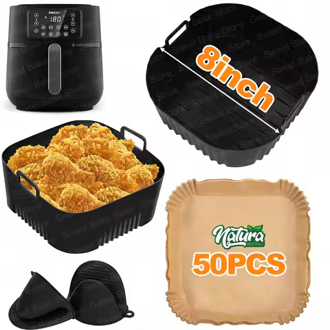 Air Fryer Accessories For Philips HD9285/90 Series 5000 Airfryer Basket, Non-stick Baking Tray for P