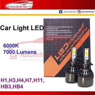 2 PCS ORIGINAL CAR LED HEADLIGHT Bulb H1/H3/H4/H7/H8/H11/H16 (6000K) WHITE LIGHT Bosch Osram