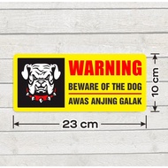 Sticker Sign Beware of the Dog