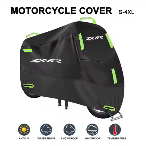 For Kawasaki Ninja ZX6R ZX-6R ZX 6R Motorcycle Cover UV Protective Dustproof Snowproof Outdoors Rain