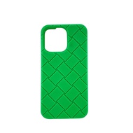 [二手] BOTTEGA VENETA iPhone 14 Pro Intrecciato 手機殼，綠色