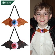 CFSTORE Halloween Eyeball Glow Tie Spooky Light Up Bat Shape Creepy Halloween Dance Party Decor Glow