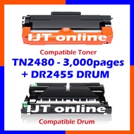 Compatible BROTHER TN2480 TN2480XL DR2455 HL L2375DW DCP L2550DW MFC L2715DW L2750DW DCP L2535dw L25