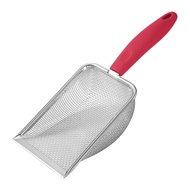 Cat Litter Scoop, Litter Cleaner Corner Shovel,Stainless Steel Mesh Litter Shovel,Easy to Clean Sand