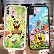 DJ-47 spongebob Silicone Casing black and white for Infinix Tecno Smart Spark POP 40 ram2 GO 9 2025 