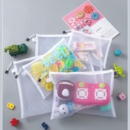 3pcs Mesh Zipper Pouch A4/A5/A6 Zipper Document Bag Waterproof Zip File Folders Storage Bag Pencil C