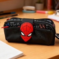 Smiggle Minecraft Spiderman Pencil Case Large-Capacity Stationery Bag Double Zipper