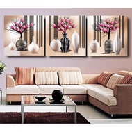 Set of 3 HD wall paintings Magnolia HBO-0102 size 50 x 50 cm