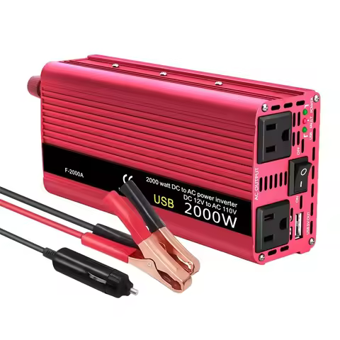 800w 2000w Inversor De Corriente 12v 110v 2000w Power Inverter Dc 12v 24v to Ac 110v 220v Converter