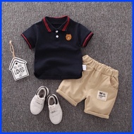 ➭ ⇦ ◬ Damit Pang Bata Boy Damit Pang Binyag Boy Kids Boy Terno Panglakad  Boys' Polo Pants Two Piec