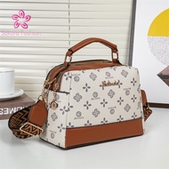 Sakurafashion Sling Handbag Bag High-End Leather Monogram Pattern Adjustable Detachable AC336