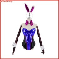 Game Dva Cosplay Costumes Bodysuit Wig Headphone n Woman PU Leather Bun Girl Jumpsuit Zentai Suit Ha