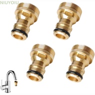 NIUYOIU Brass Faucet, Universal Brass Tap Adapters, Brass Quick Connector Brass Faucet Connector Kit