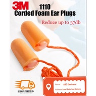 3M 1110 Corded Foam Ear Plugs