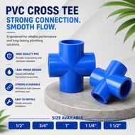 PVC Cross Tee Plumbing Fitting Water Supply Pipe Connector High Quality PVC Fitting