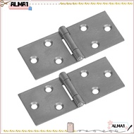 ALMA Door Hinge, Interior Heavy Duty Steel Flat Open, Practical Soft Close Connector No Slotted Wooden  Hinges Furniture Hardware Fittings