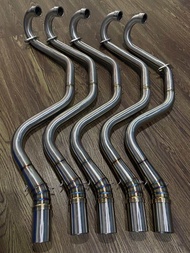 คอท่อMSX125 ทรงวิบาก ทรงเดิม ใส่ได้ทั้งตัวเก่าและใหม่ <Earlybird>