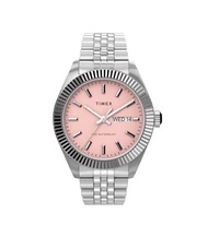 [包順豐] TIMEX Waterbury Legacy 41mm Stainless Steel Bracelet Watch Pink Dial TW2V17800 Quartz Watch 石英
