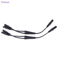 Pinkcat IEC 320 C8 2Pin Male To 2 X C7 Female Y Split Power Cable About 28CM IEC 320 C7 To C8 Extens