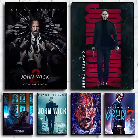 Classic Movie John Wick Quotes Poster Canvas Painting Art Home Decoration Living Room Decoration Wal