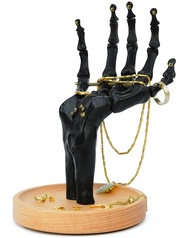 Suck UK | Skeleton Ring Holder | Gothic Jewellery Organiser & Gothic Jewellery Box | Halloween Jewel
