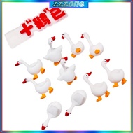 zzz Tiny Geese Shaped Cake  Ornament Miniature Rubber Geese Cake Decoration