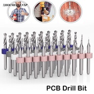 ZHOUMEIWENSP Mini CNC Drilling Bit Punch Tool PCB Twist Drill Wood CNC Drill Engraving Bit CNC Milli