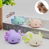 1ONLYTWO Squeeze Toys, Cute Axolotl Stretch Design Cartoon Fish Squishy Toy, Funny Stress Relief Mul