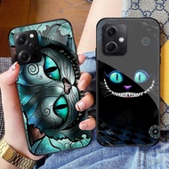 Alice in Wonderland Cheshire cat 03 Glass Phone Case For Xiaomi Poco X7 Pro X6 X5 X4 X3 Nfc M5 M4 5G