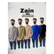 KURTA LELAKI DEWASA ROUND NECK LENGAN 3/4 COMO CREPE - ZAIN