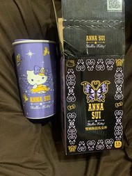 Anna Sui&amp;Hello Kitty聯名雙層陶瓷馬克杯-精靈款