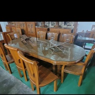 Meja makan Jati 8 kerusi  Dinning table