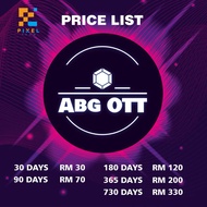 [FAST SHIPMENT] ABG OTT 1/2 YEARS RENEW PAKEJ | LIVE TV | TUKAR AUDIO & SUB | DRAMA MOVIE |