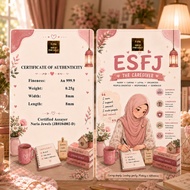 Naria 999.9/24K Gold Bar 0.25gm Design ESFJ Personality MBTI Collection Emas Tulen Gold Bar Limited 