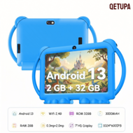 7-Inch Cartoon Android 13 Kids Tablet, A133 Quad-Core 1.6GHz Processor, 2GB RAM + 32GB ROM, 1024*600