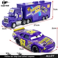 รถของเล่นรถยนต์ดิสนีย์พิกซาร์2 3ของเล่น Lightning McQueen Jackson Storm รถบรรทุก Mack ลุง1:55รถโมเดล