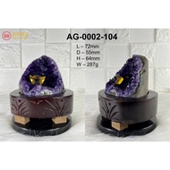 🇸🇬 [SG Ready Stock] Uruguay Amethyst and Color Druse Geode (With Stand) 乌拉圭紫水晶和彩晶簇带底座 AG-0002-85 ~ 117