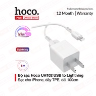 Bộ sạc cho iPhone Hoco UH102 Lightning USB dành cho iPhone5/5s/5se/6/6s chất liệu TPE bền chiều dài