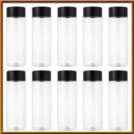 [chasoedivine.] 10Pcs 400Ml/13.5Oz Plastic Juice Bottle Transparent Coarse Cereals Storage Container