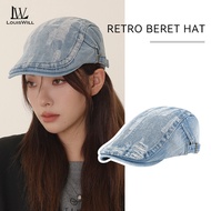 Louiswill Mũ nồi nữ mũ phong cách cổ điển Mũ nghệ thuật Mũ Nồi Beret cổ điển Mũ nồi hoài cổ thời tra