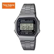 Casio Vintage A168WGG-1A Grey Stainless Steel Band Men Watch / Women Watch