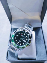 นาฬิกาUs submarine รุ่น J-219MD นาฬิกาข้อมือชาย นาฬิกาสายเหล็ก หน้าปัดพรายน้ำ มีวันที่ กันน้ำ พร้อมก