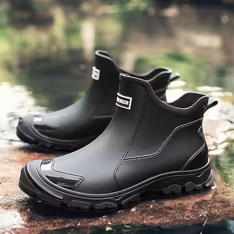 PARZIVAL Boots Waterproof Shoes Rain Shoes Protectors Cover Men Boots Work Safety Rain Boots Fishing